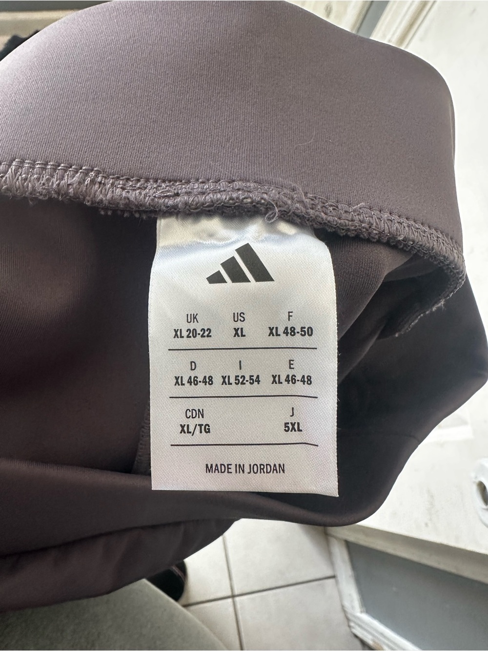 Adidas Shadow Violet High-Waisted Wide-Leg Athletic Pants - XL - Picture 4 of 5
